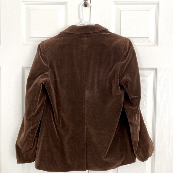 Vintage Brown Velvet Blazer Size 10 - Picture 2 of 4